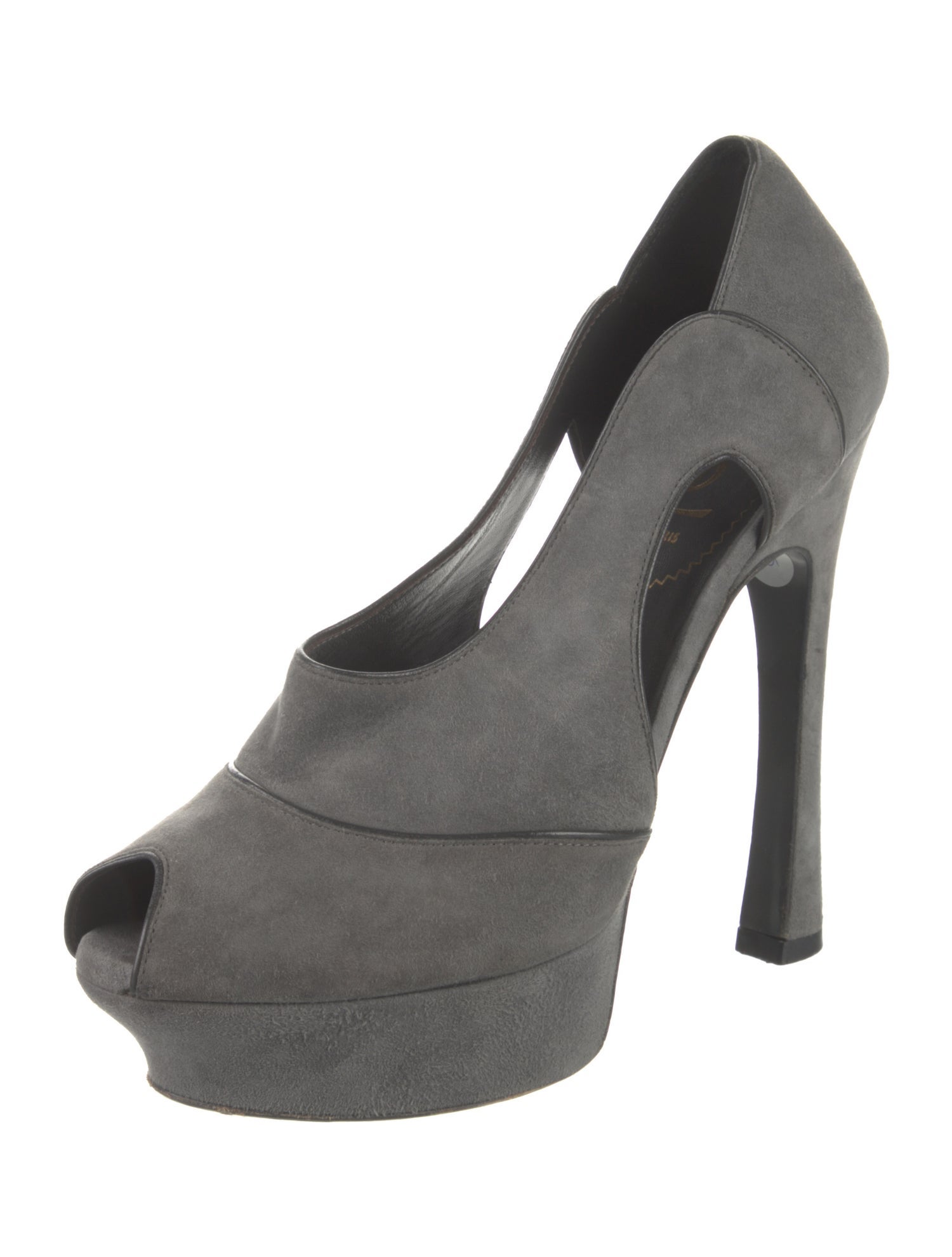 Yves Saint Laurent Suede Slingback Pumps