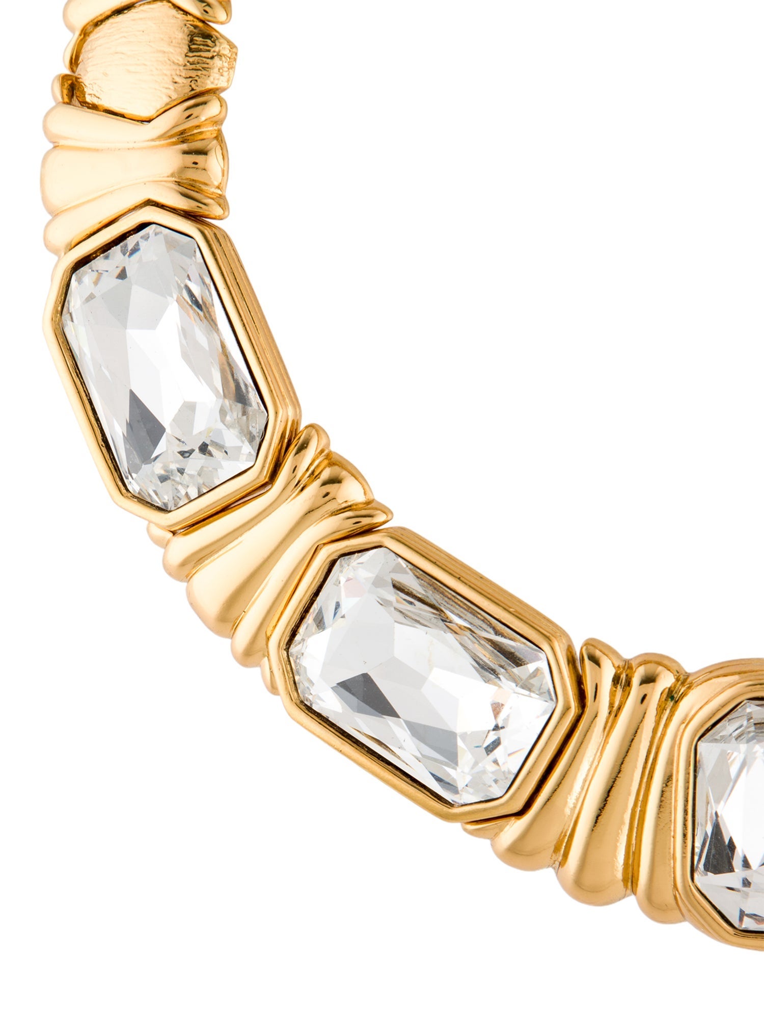 Yves Saint Laurent Vintage Crystal Collar Necklace
