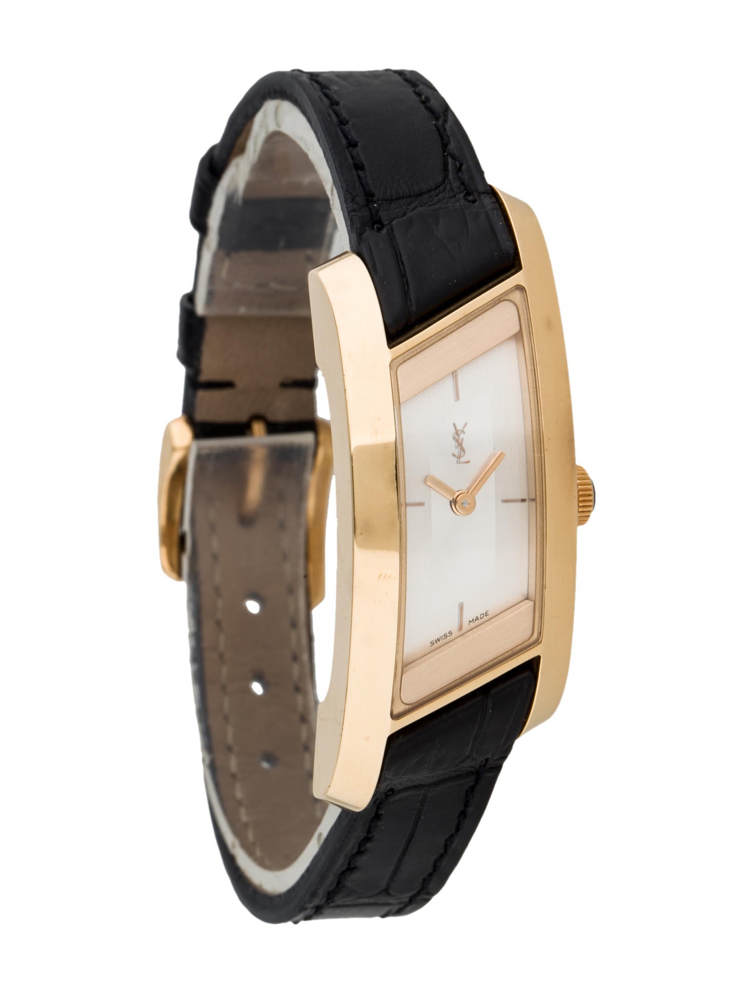 Yves Saint Laurent 18K Rive Gauche Watch Strap YVE30577 The RealReal