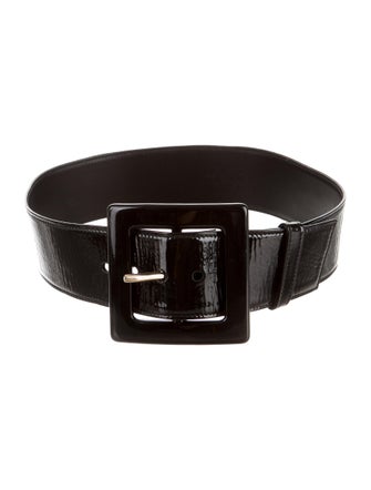 Yves Saint Laurent Patent Leather Waist Belt