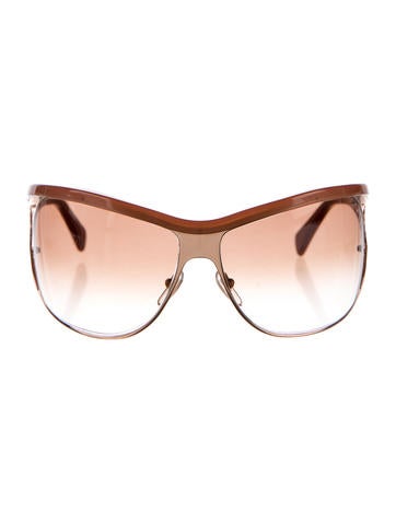 Yves Saint Laurent Metal Wrap Sunglasses