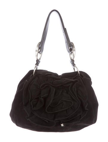 Yves Saint Laurent Suede Rosier Shoulder Bag