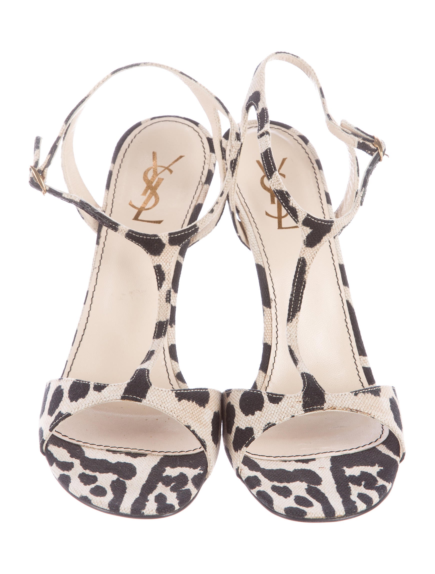 Saint Laurent Black 'tribute' Sandal | Shoes sandals heels, Yves saint laurent shoes, Women 