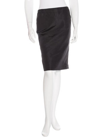 Yves Saint Laurent Knee-Length Pencil Skirt