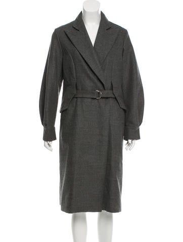 Yves Saint Laurent Wool Belted Coat
