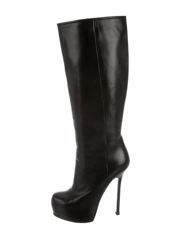 Yves Saint Laurent Knee-High Tribute Two Boots