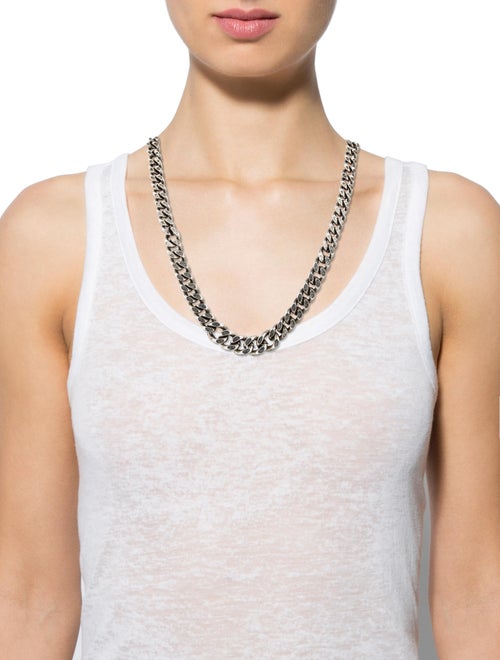 Yves Saint Laurent Curb Chain Necklace