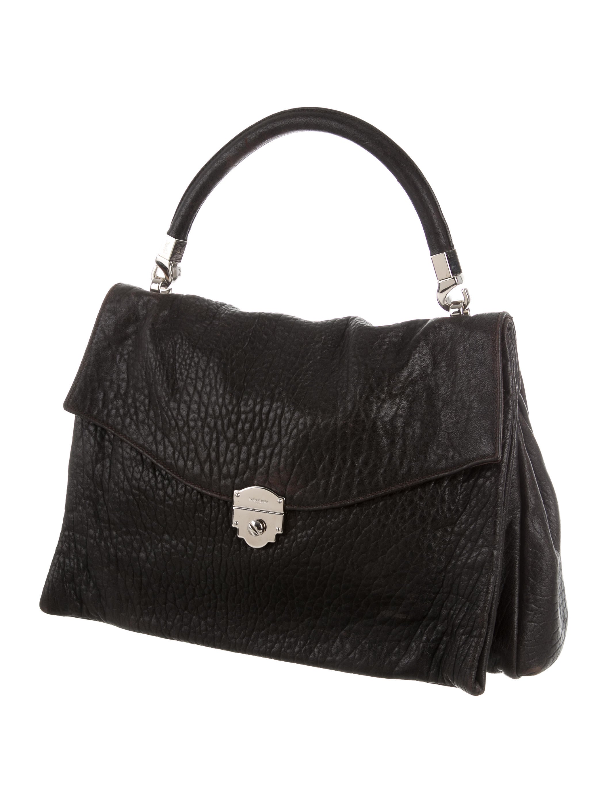 Yves Saint Laurent Textured Leather Tote Handbags YVE54338 The