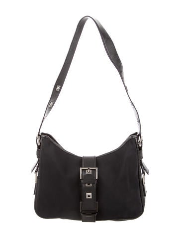 Yves Saint Laurent Leather-Accented Nylon Hobo