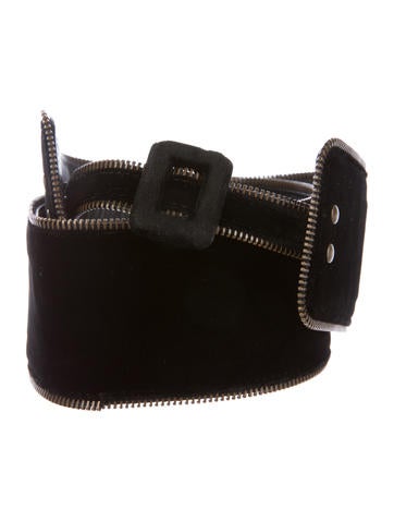 Yves Saint Laurent Velvet Waist Belt