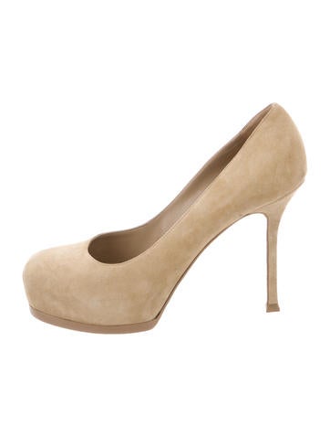 Yves Saint Laurent Suede Tribute Two Pumps