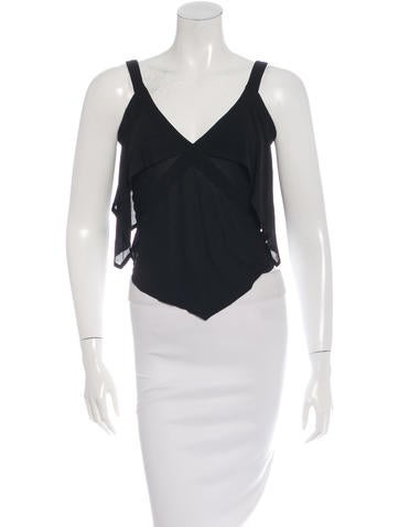 Yves Saint Laurent Sleeveless Cropped Top