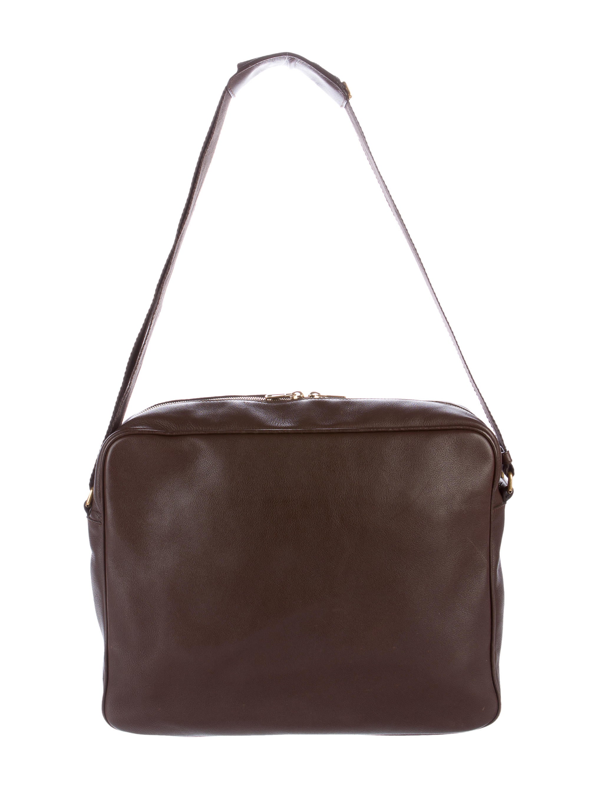 Yves Saint Laurent Leather Messenger Bag Bags YVE62669 The RealReal