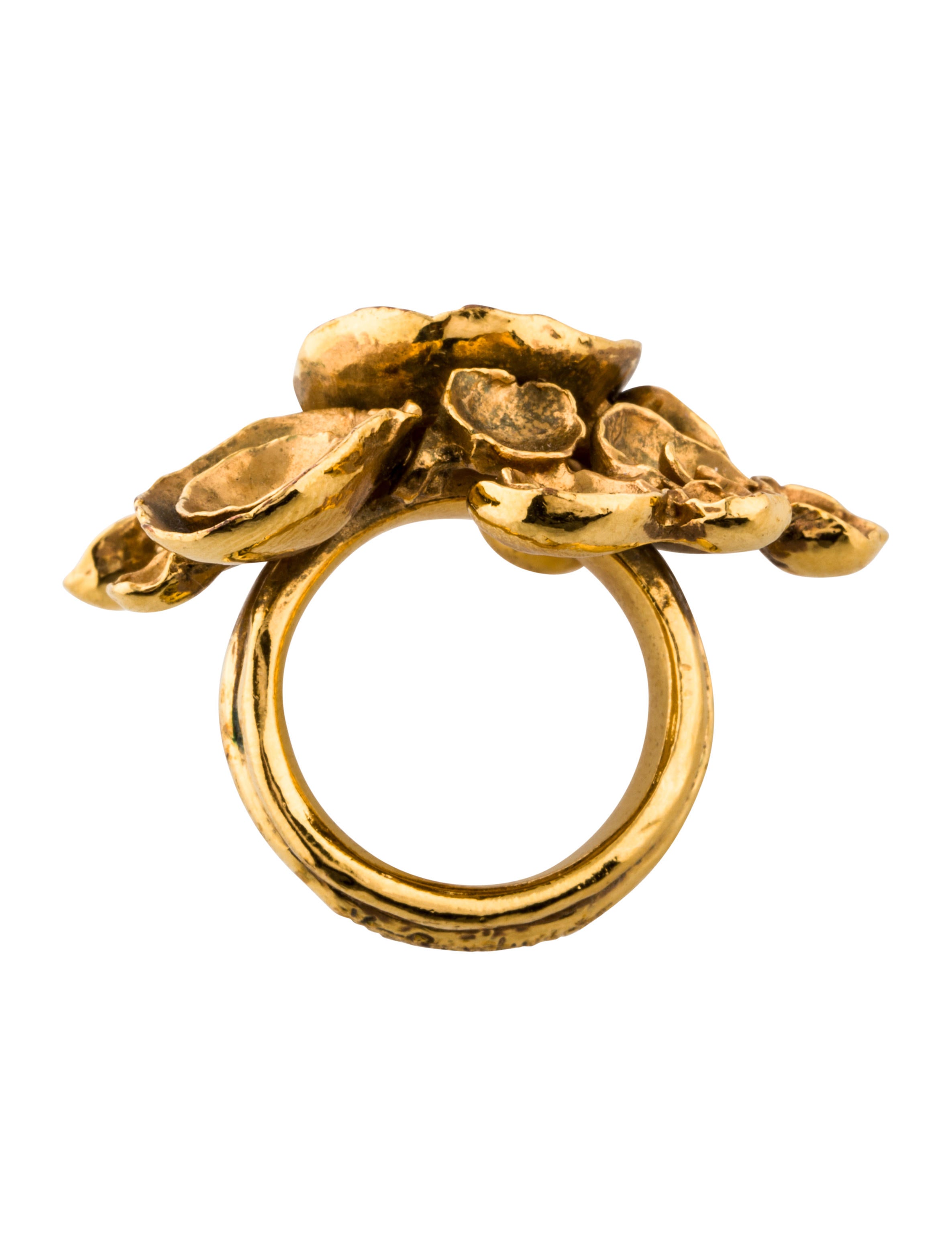 Yves Saint Laurent Arty Flower Ring Rings YVE67383 The RealReal