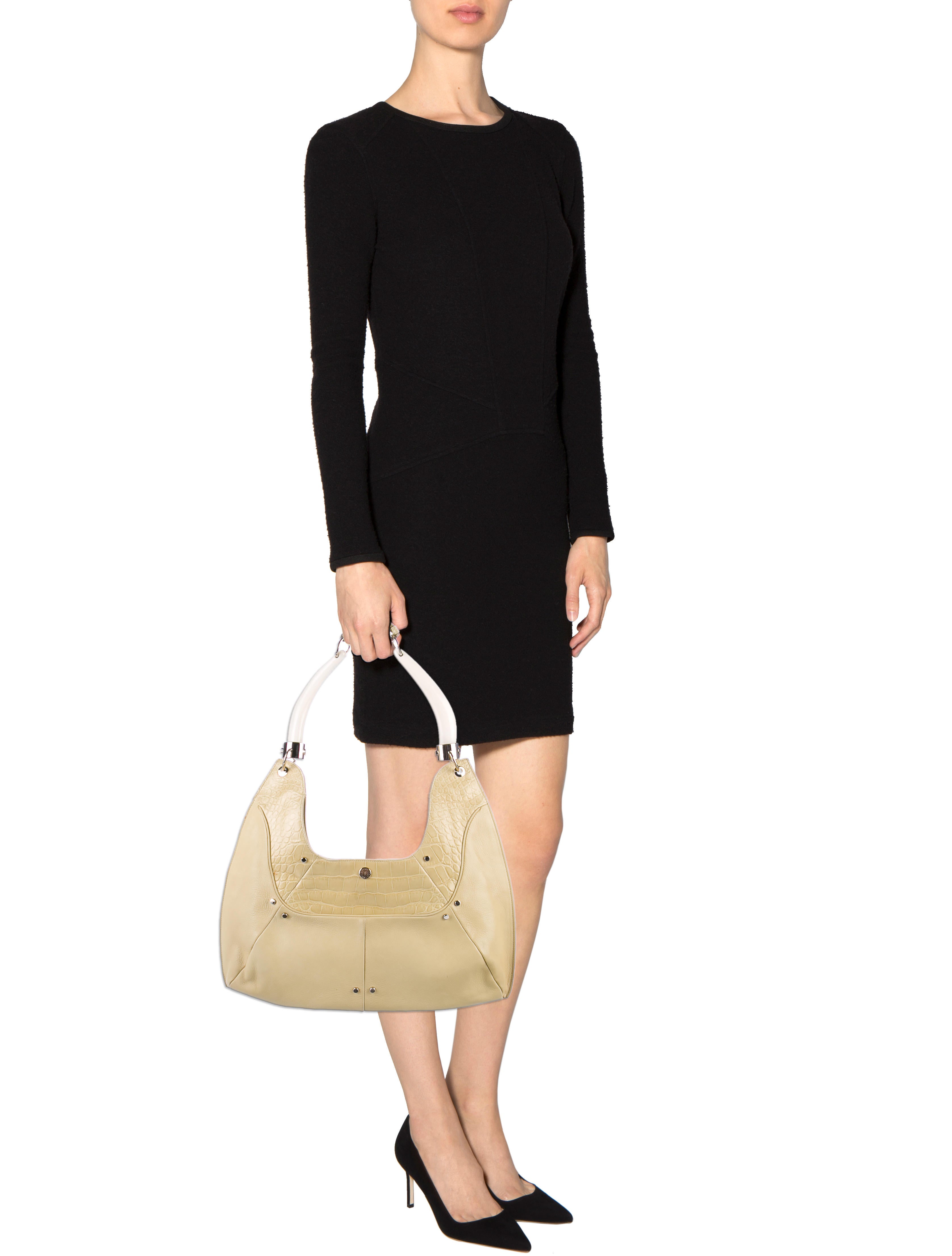 Yves Saint Laurent Mombasa Double Horn Bag - Yellow Shoulder Bags