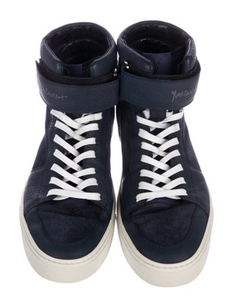 Yves Saint Laurent Malibu Leather High-Top Sneakers