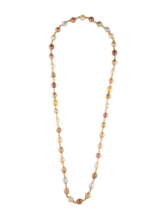 Yvel 18K Pearl & Dyed Pearl Long Strand Necklace
