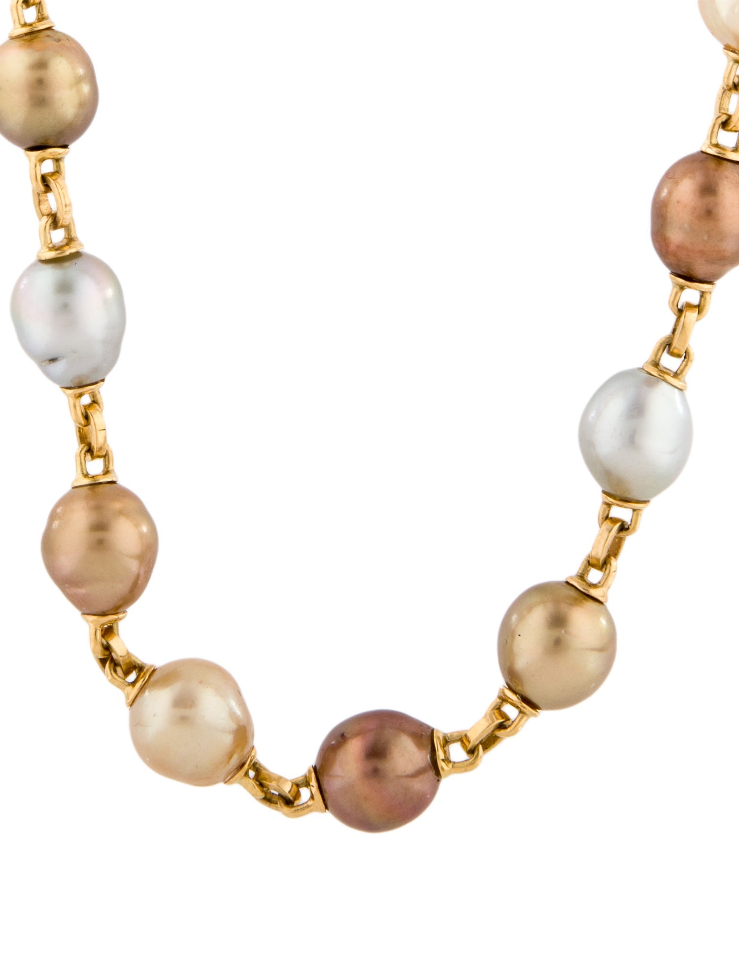 Yvel 18K Pearl & Dyed Pearl Long Strand Necklace