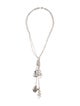 Yvel 18K Pearl & Diamond Tassel Lavalier Necklace