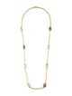 Yvel 18K Dyed Pearl & 1.92ctw Diamond Station Necklace
