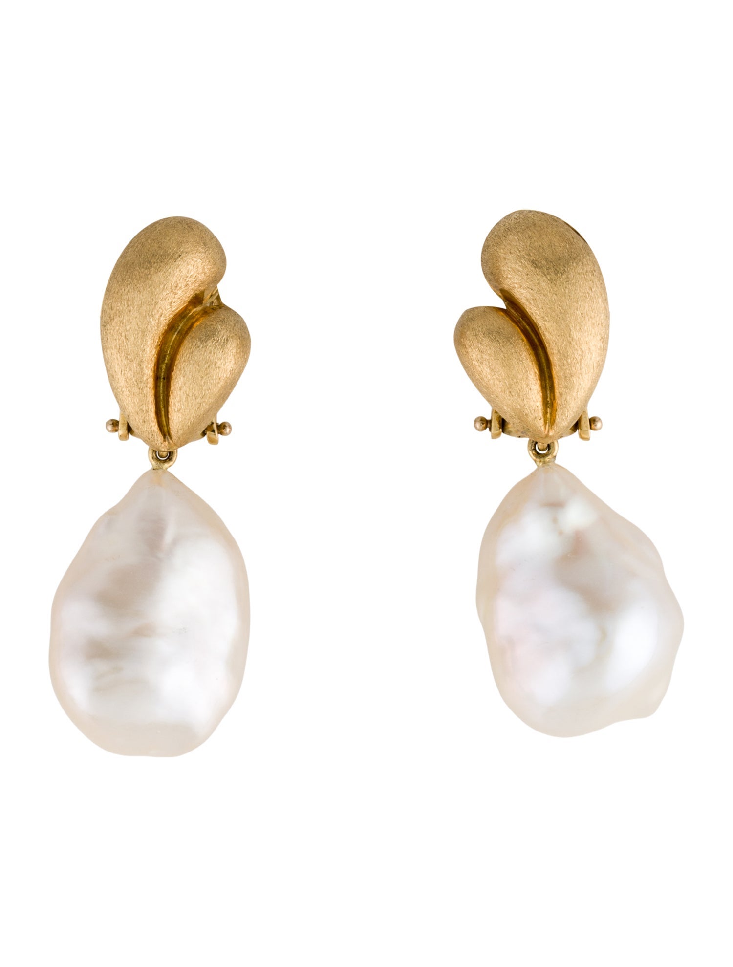 Yvel 18K Pearl Drop Clip-On Earrings