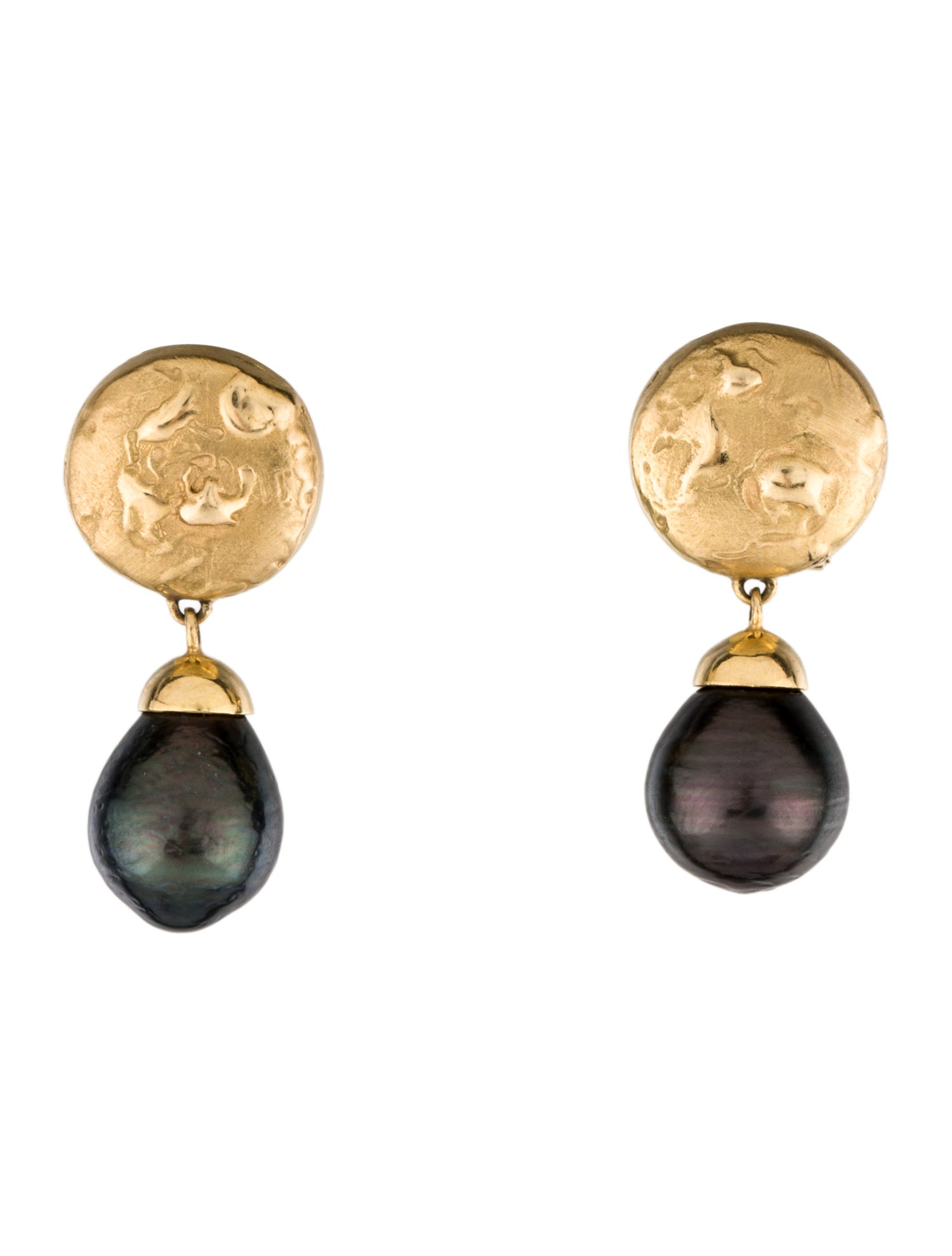 Yvel 18K Pearl Drop Earclips