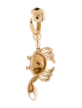 Yvonne Léon Yvonne Leon 18K Ruby & Diamond Boucle D'Oreille Crabe Single Earring