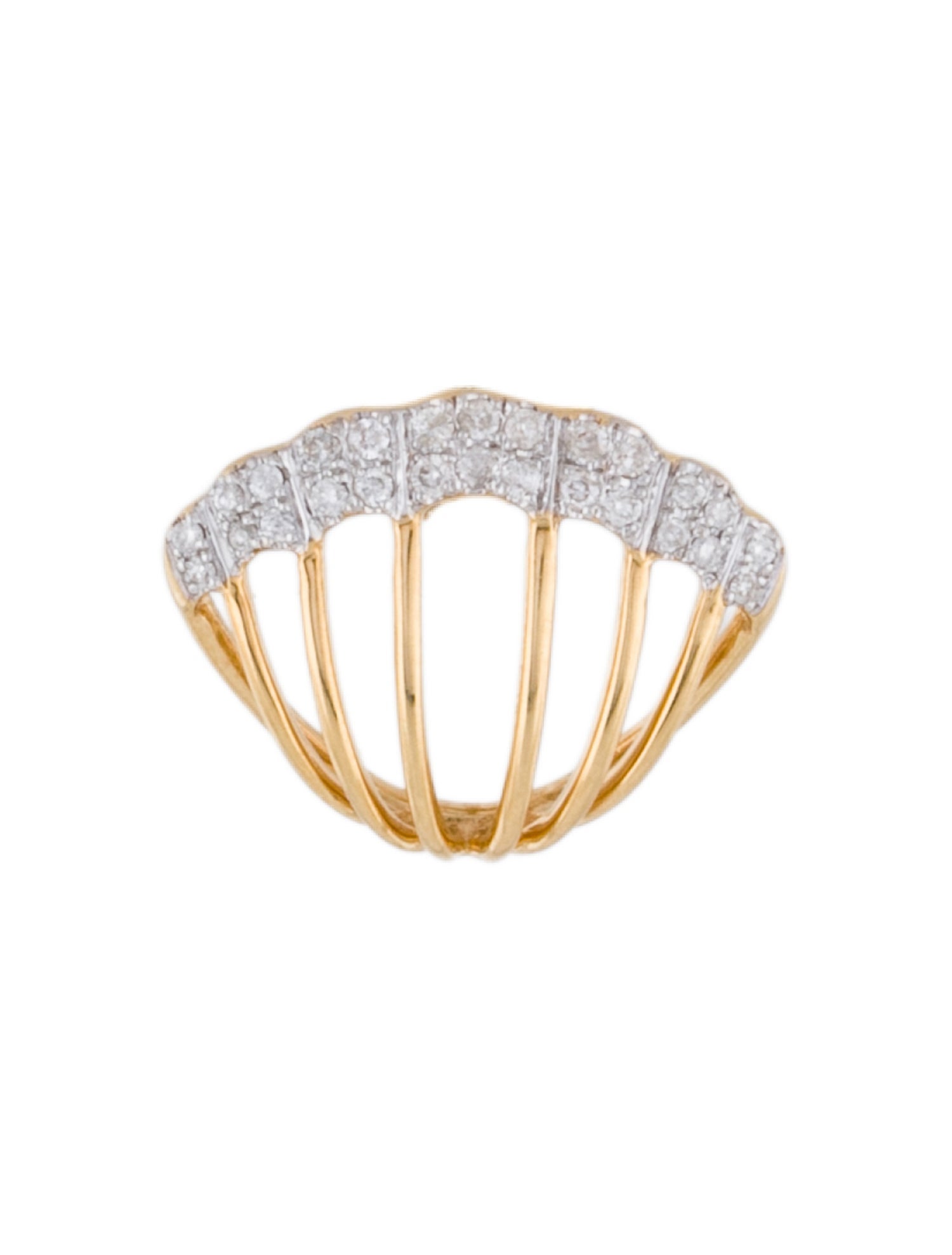 Yvonne Léon 18k Diamond Shell Single Earring