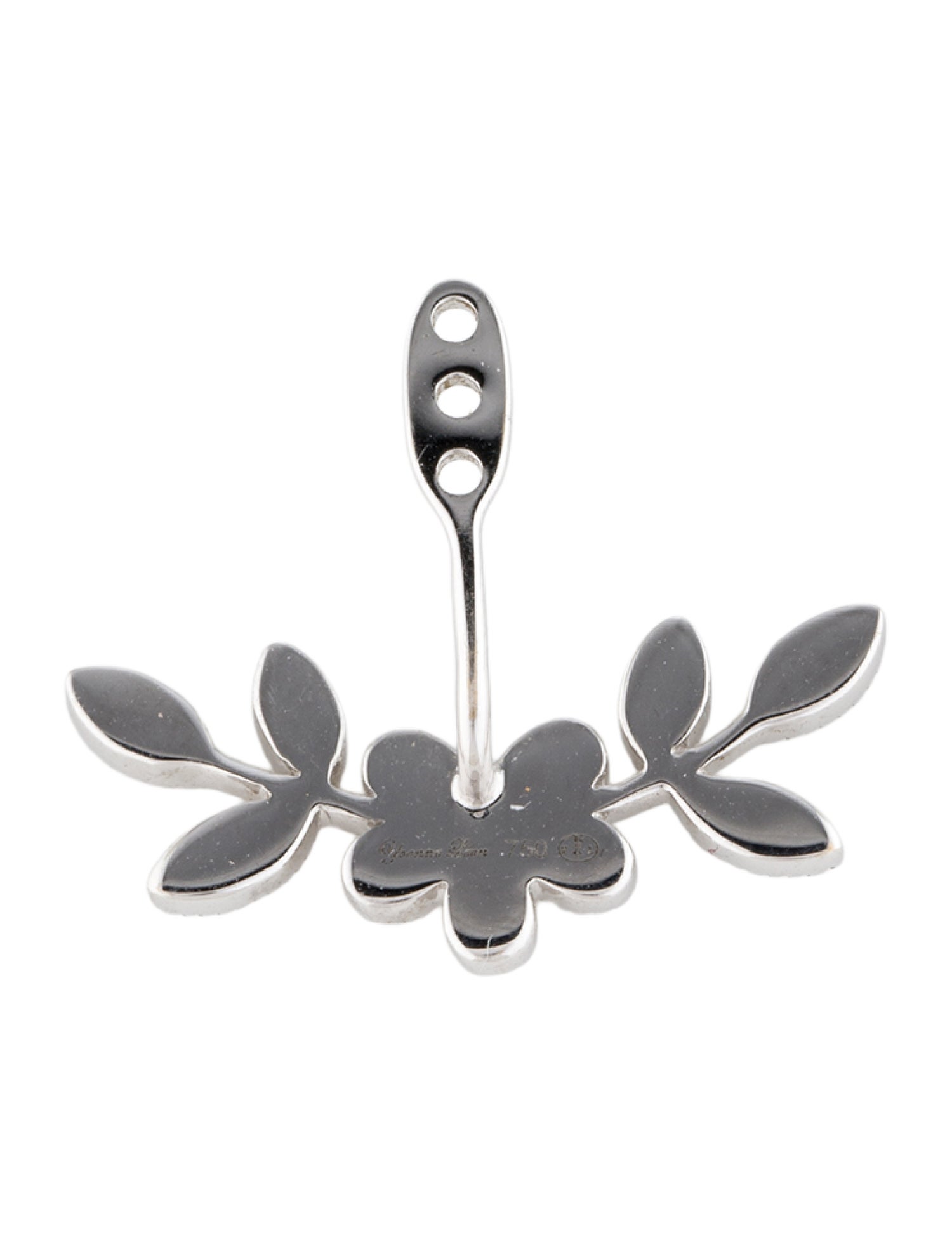 Yvonne Léon 18K Diamond Floral Single Earring Enhancer