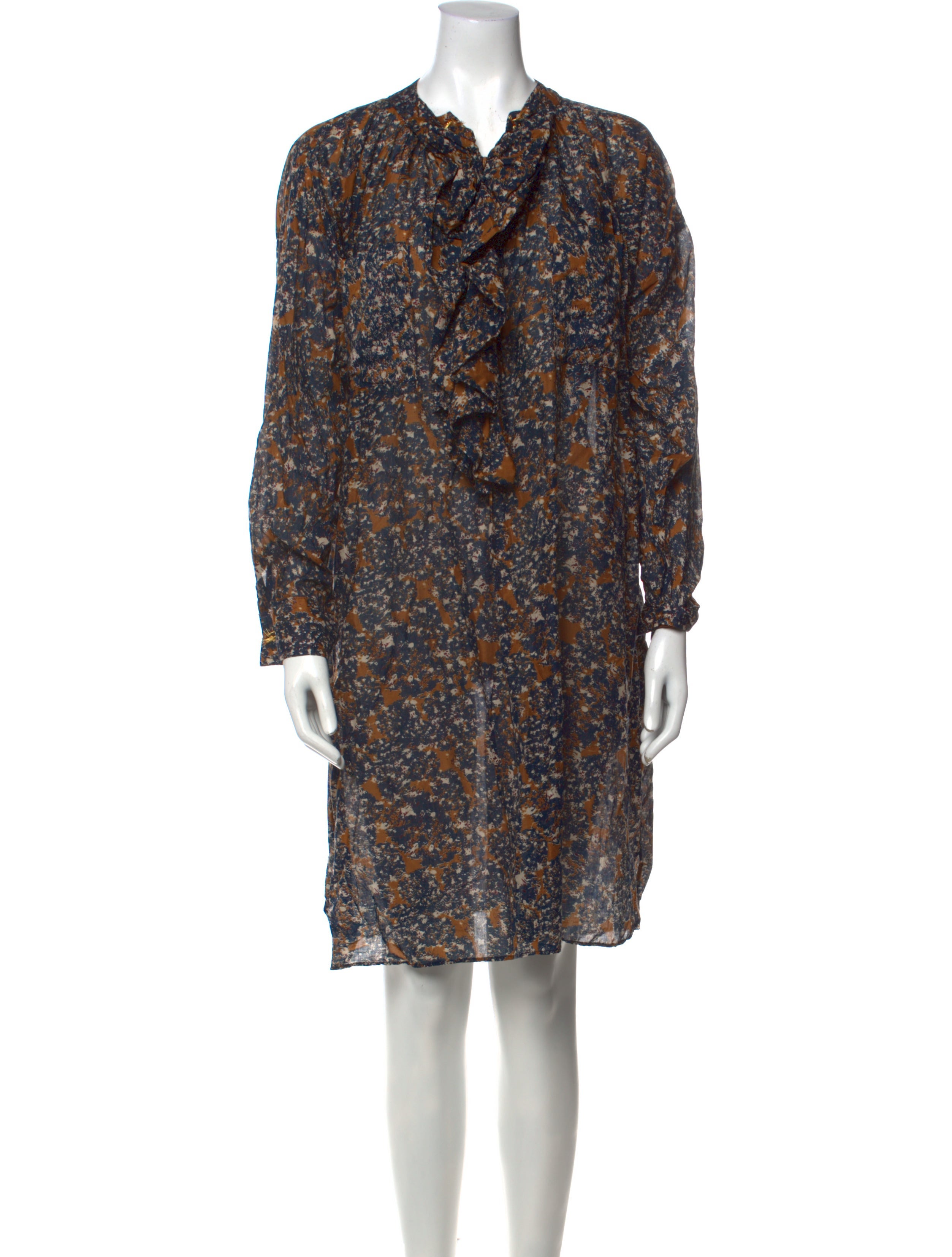 Yvonne S Printed Knee-Length Dress