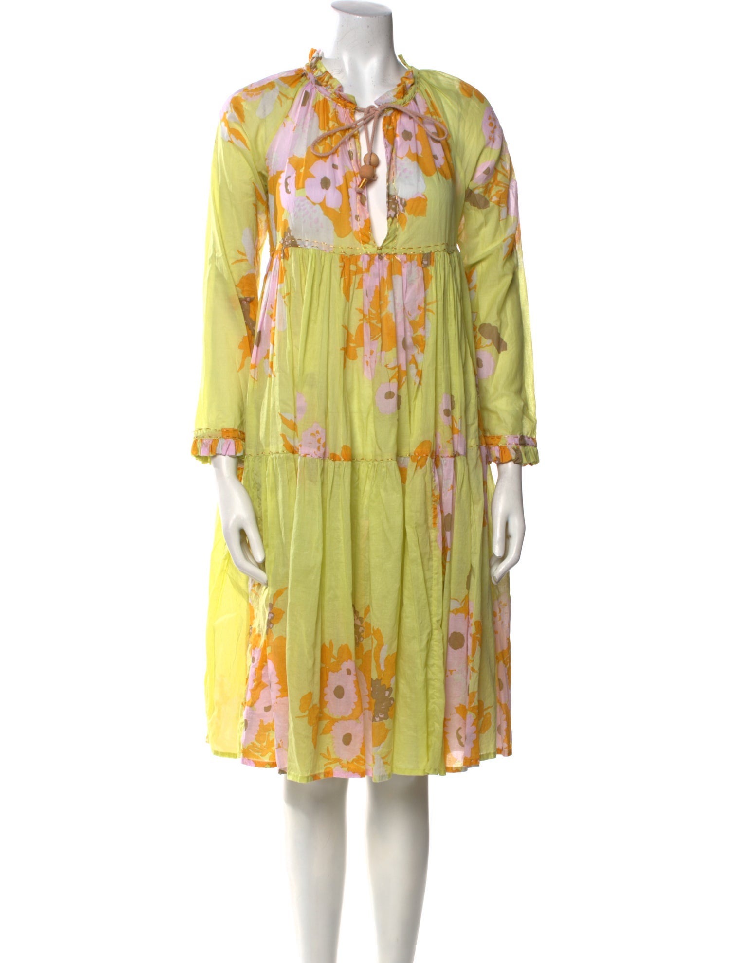 Yvonne S Floral Print Knee-Length Dress