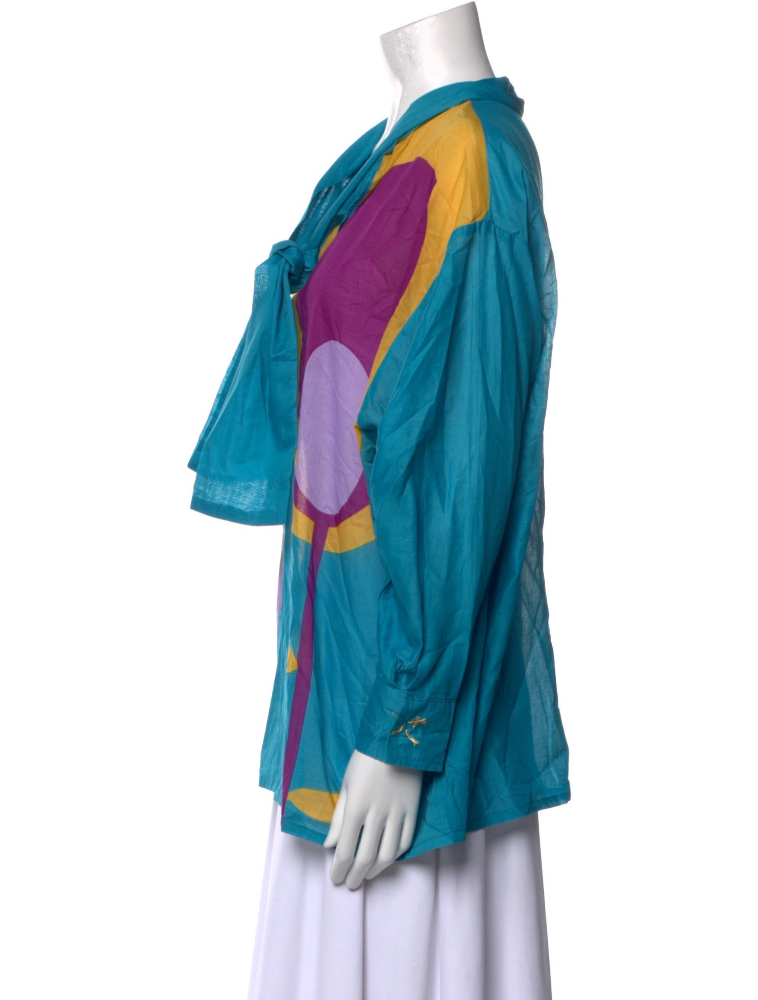 Yvonne S Printed Long Sleeve Blouse