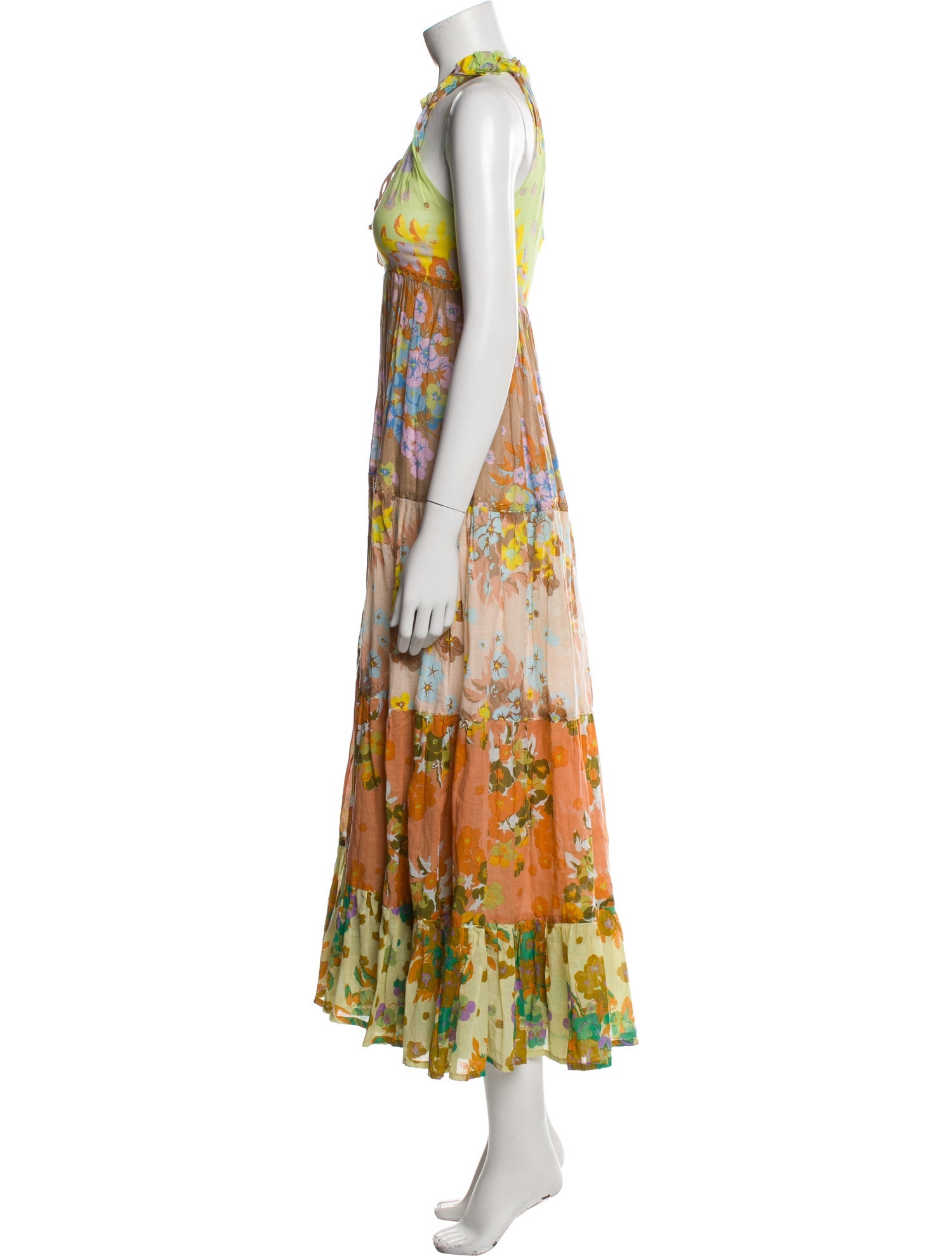 Yvonne S Floral Print Long Dress