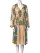 Yvonne S Printed Midi Length Dress