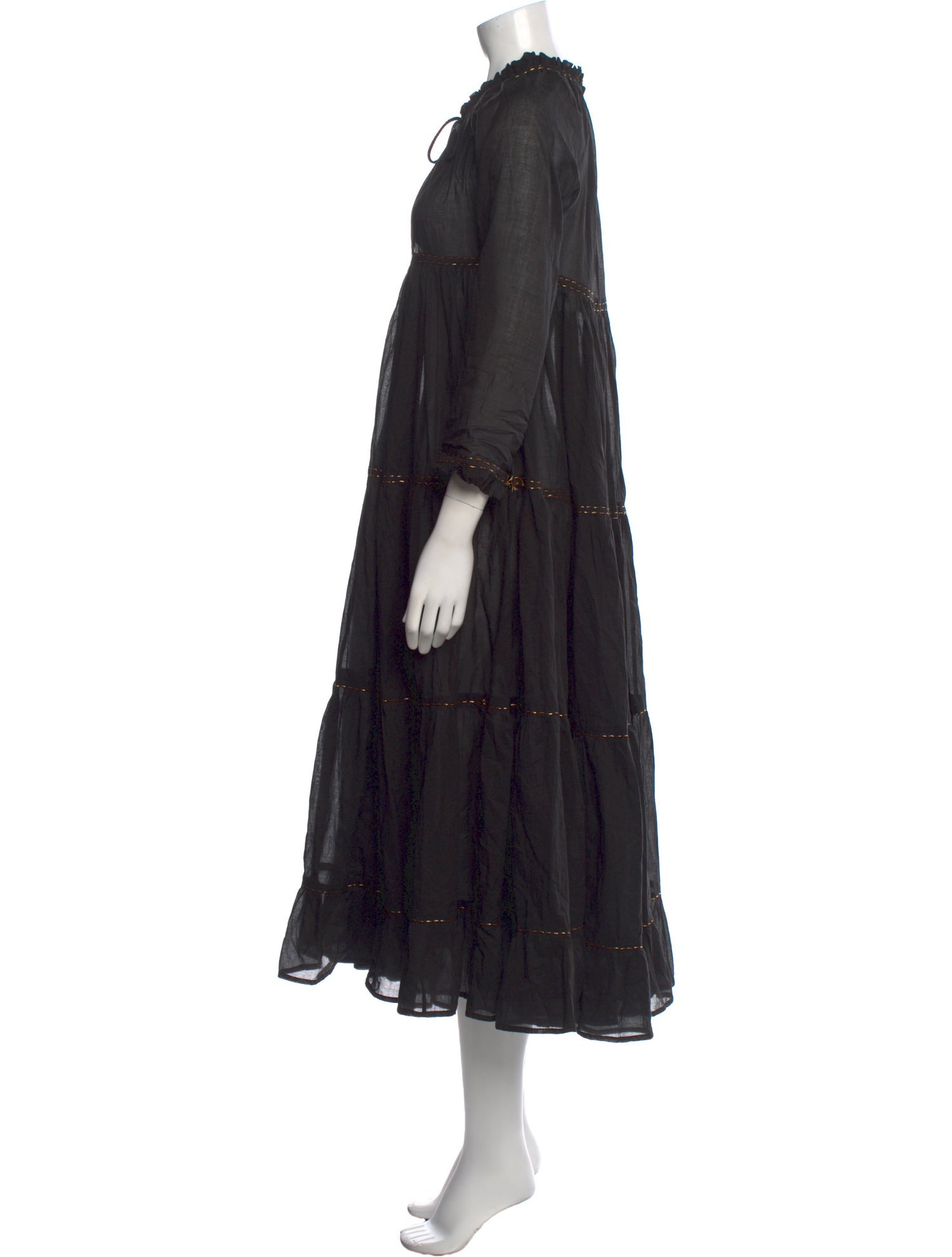 Yvonne S Crew Neck Midi Length Dress