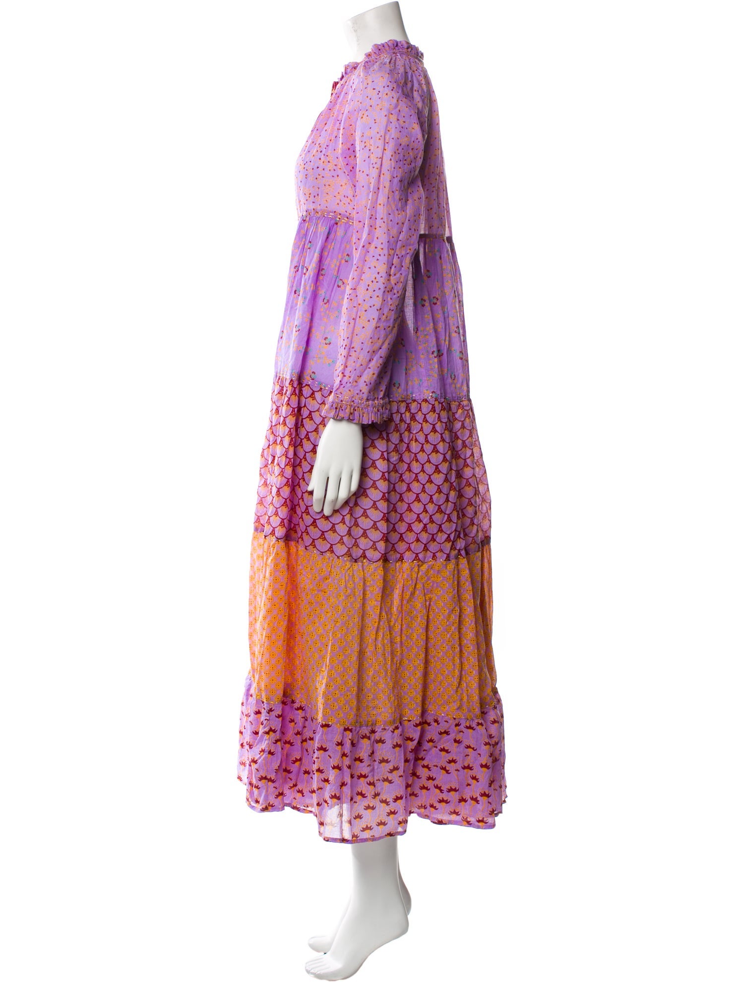 Yvonne S Floral Print Long Dress