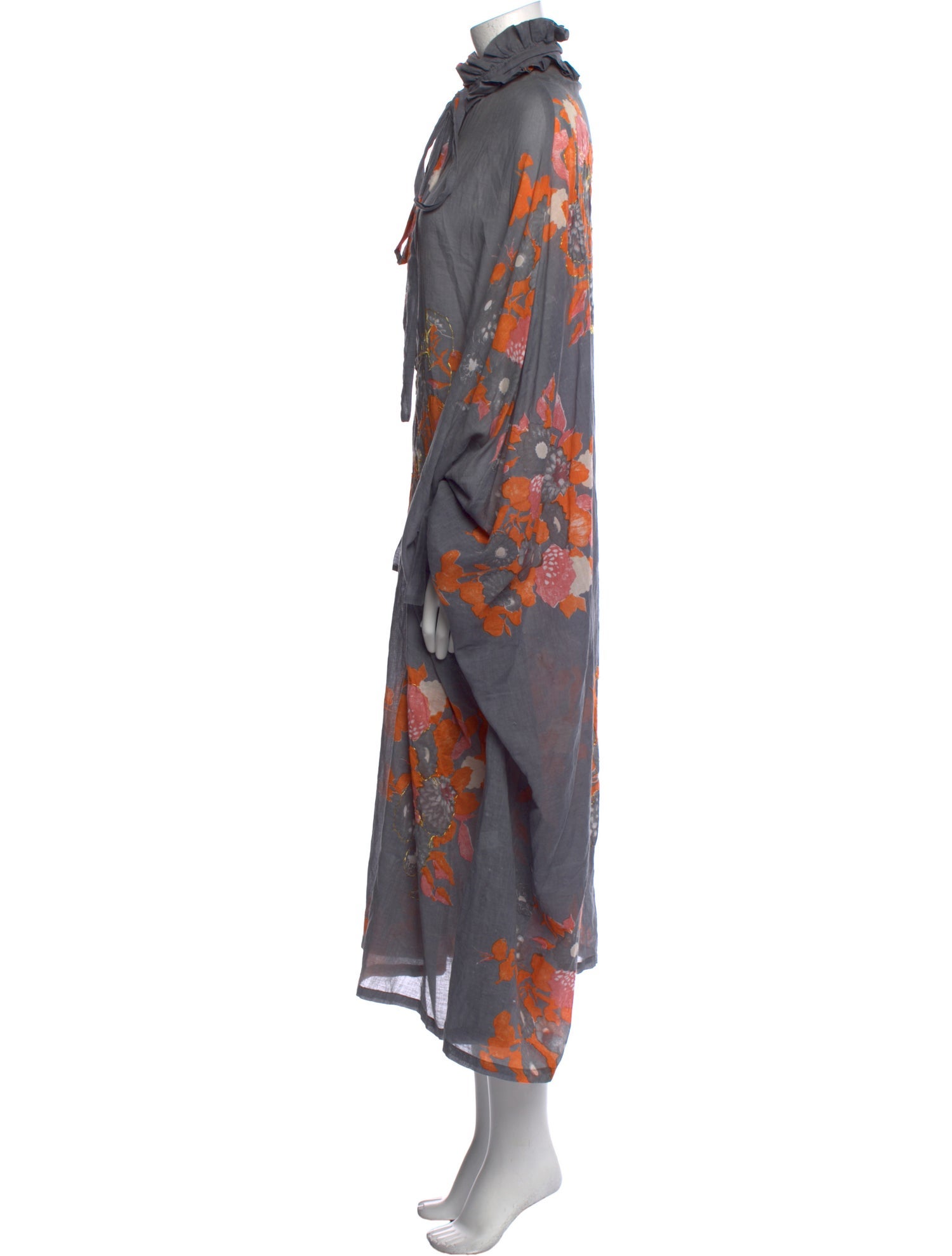 Yvonne S Floral Print Midi Length Dress