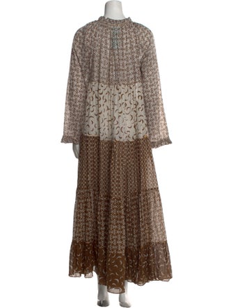 Yvonne S Printed Long Dress
