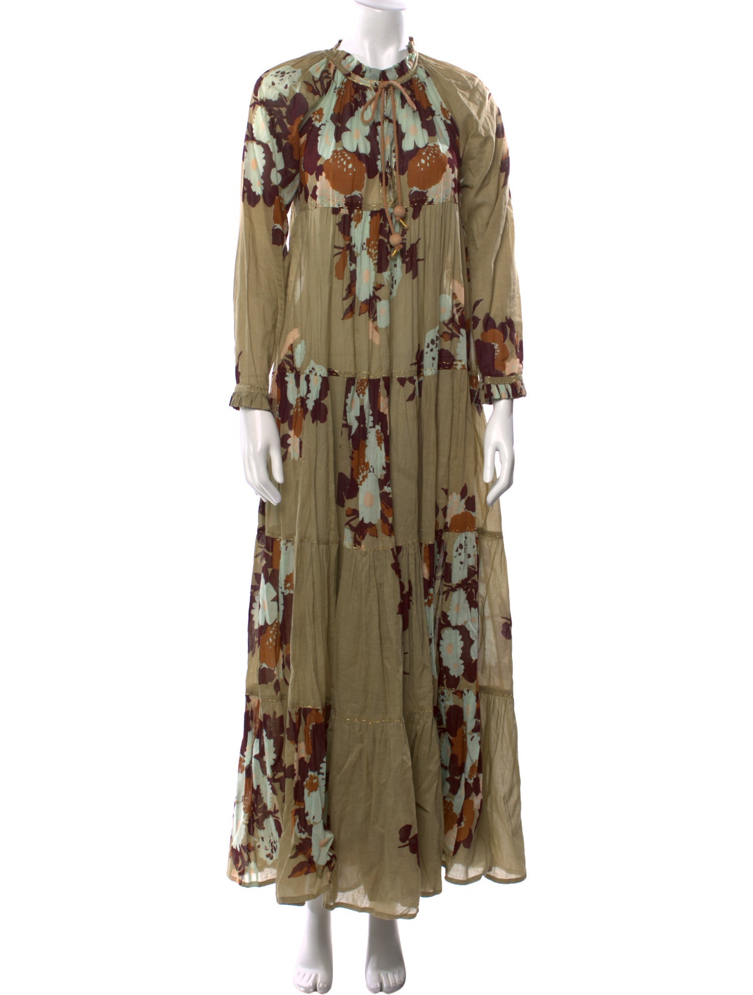 Yvonne S Floral Print Long Dress