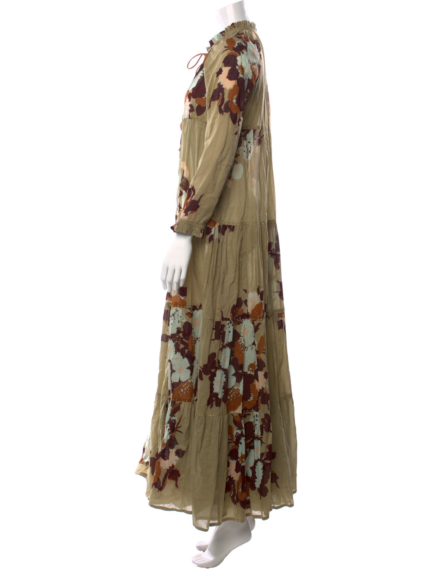 Yvonne S Floral Print Long Dress