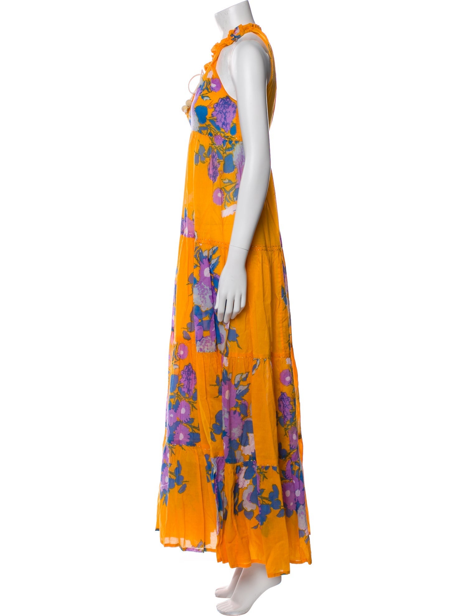 Yvonne S Floral Print Long Dress