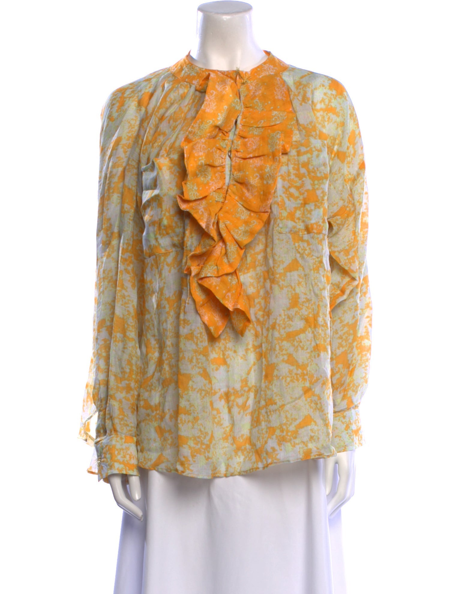 Yvonne S Floral Print Crew Neck Blouse w/ Tags