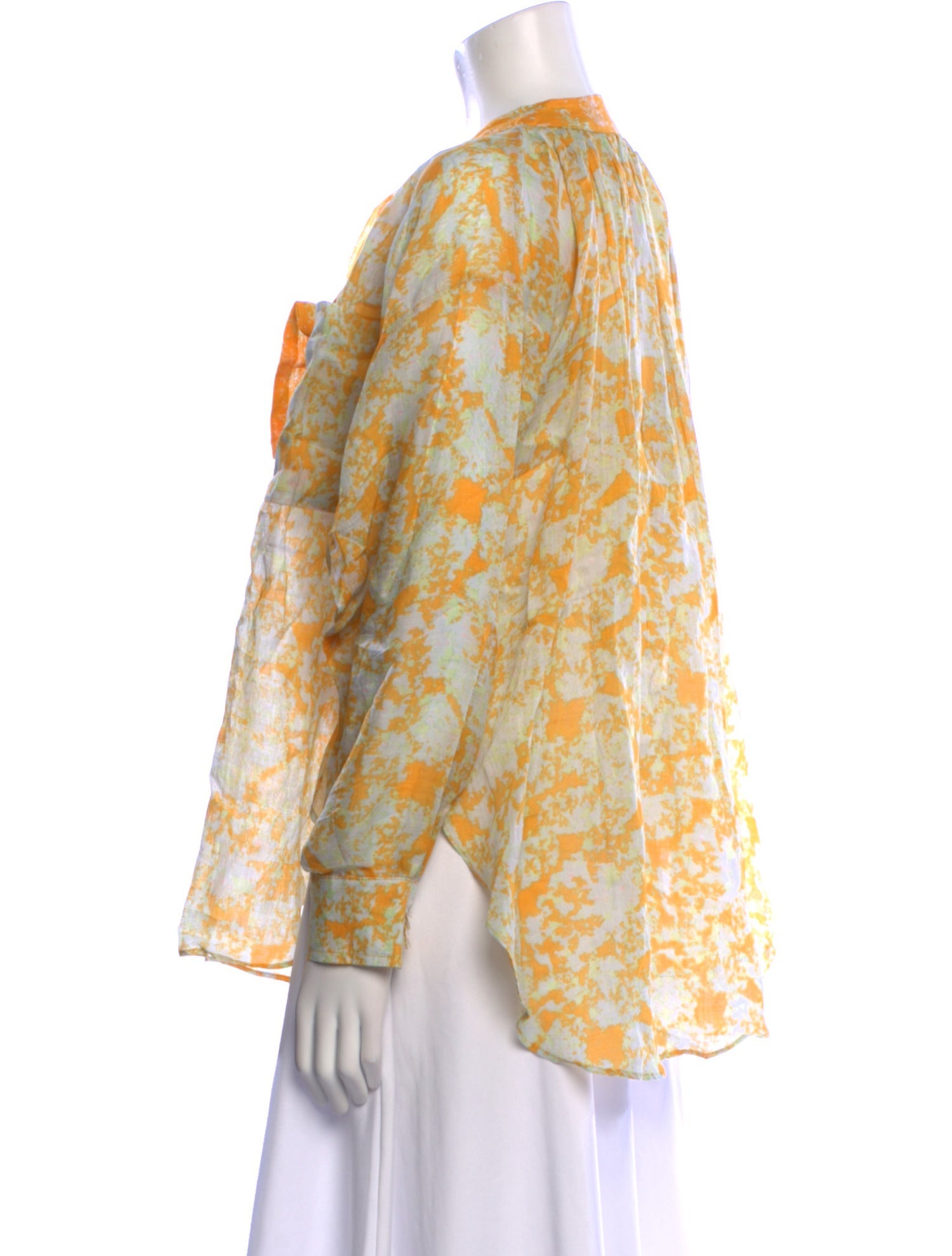 Yvonne S Floral Print Crew Neck Blouse w/ Tags