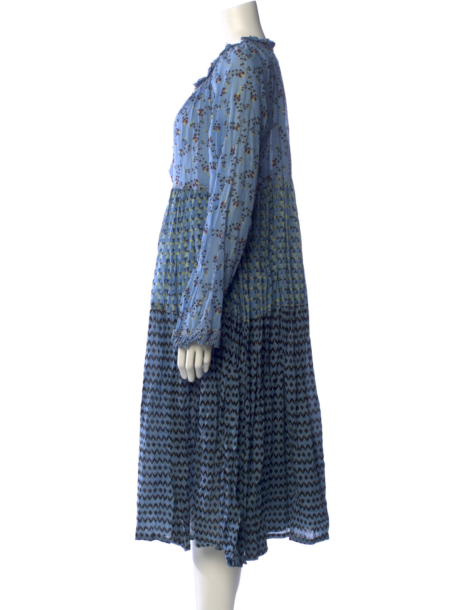 Yvonne S Printed Midi Length Dress