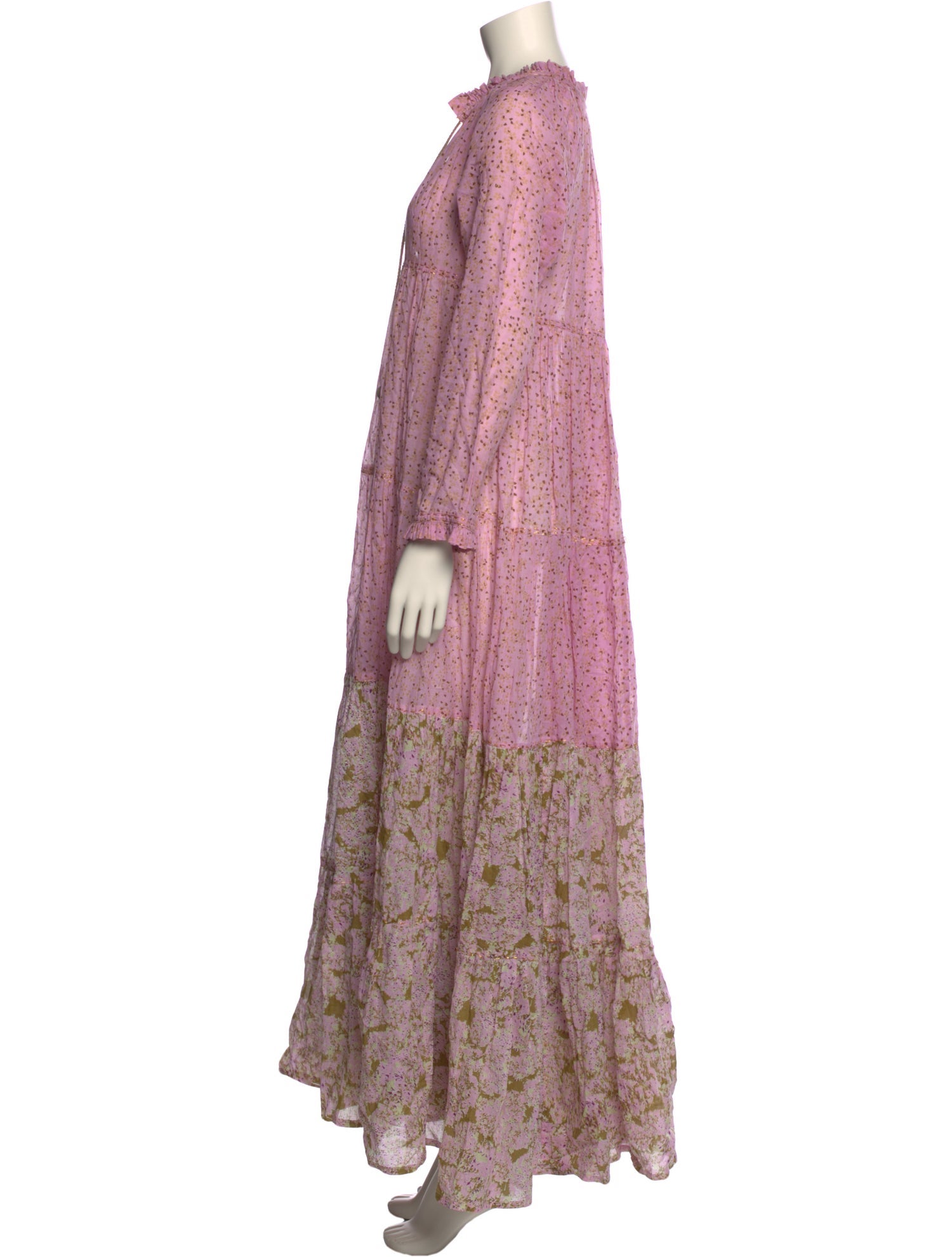 Yvonne S Floral Print Midi Length Dress