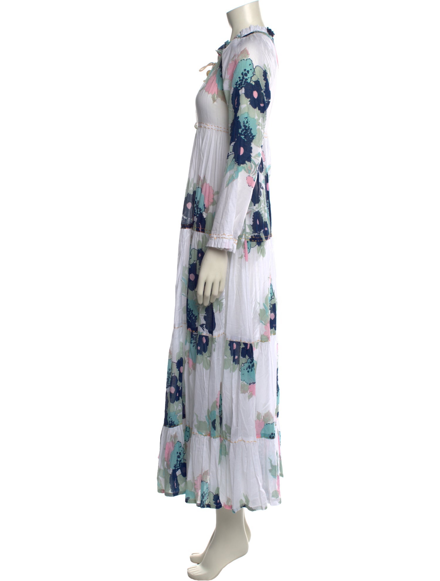 Yvonne S Floral Print Long Dress