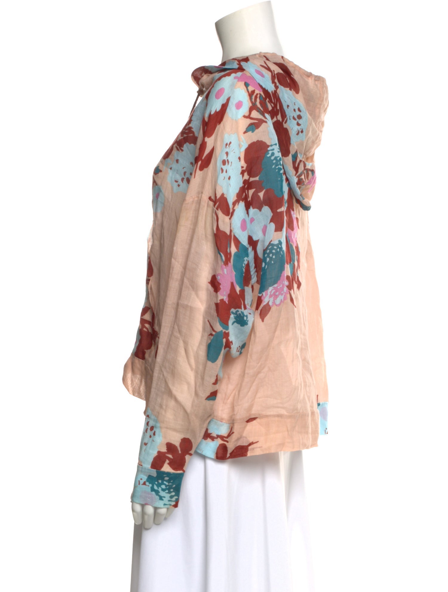 Yvonne S Linen Floral Print Sweater