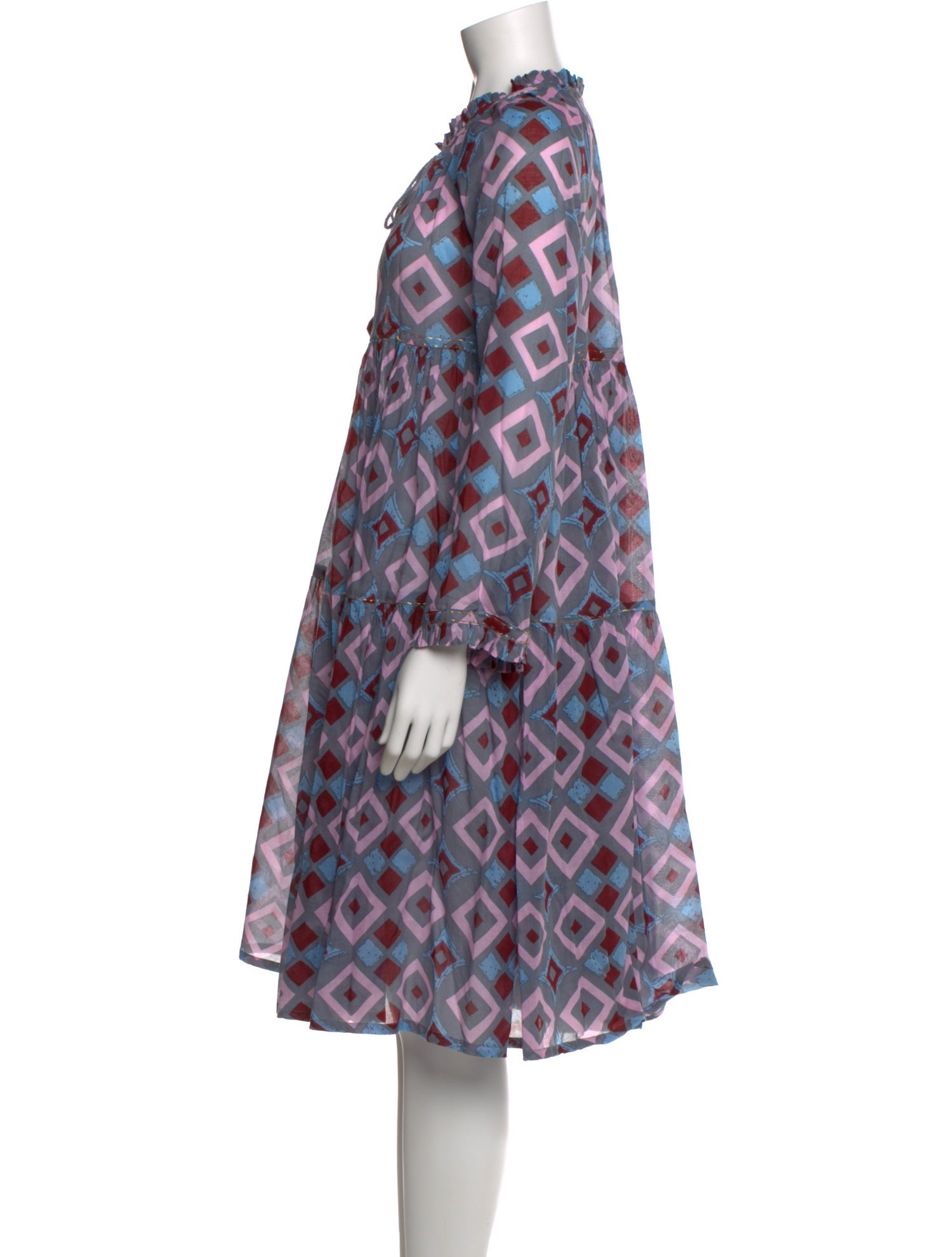 Yvonne S Printed Knee-Length Dress