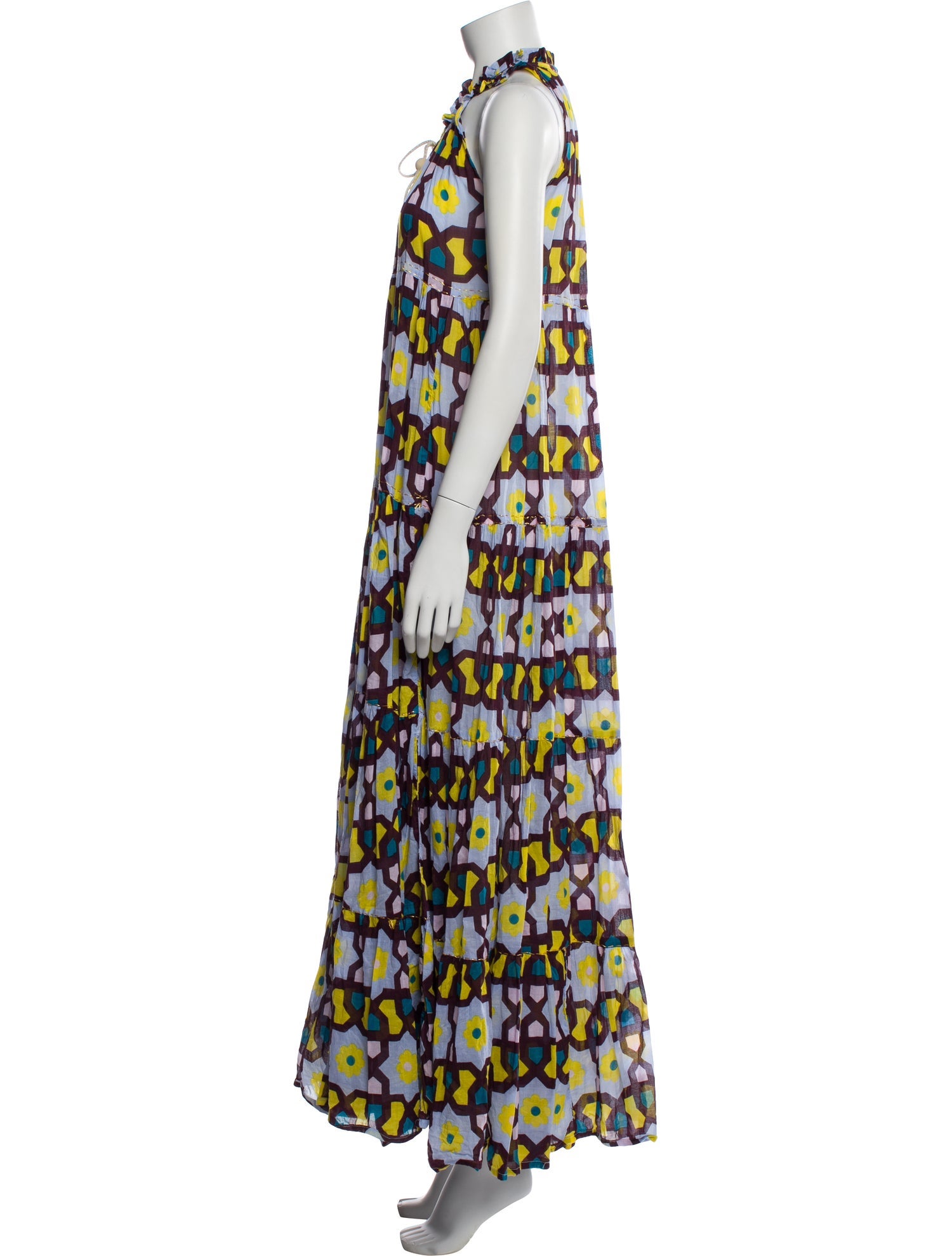 Yvonne S Printed Long Dress