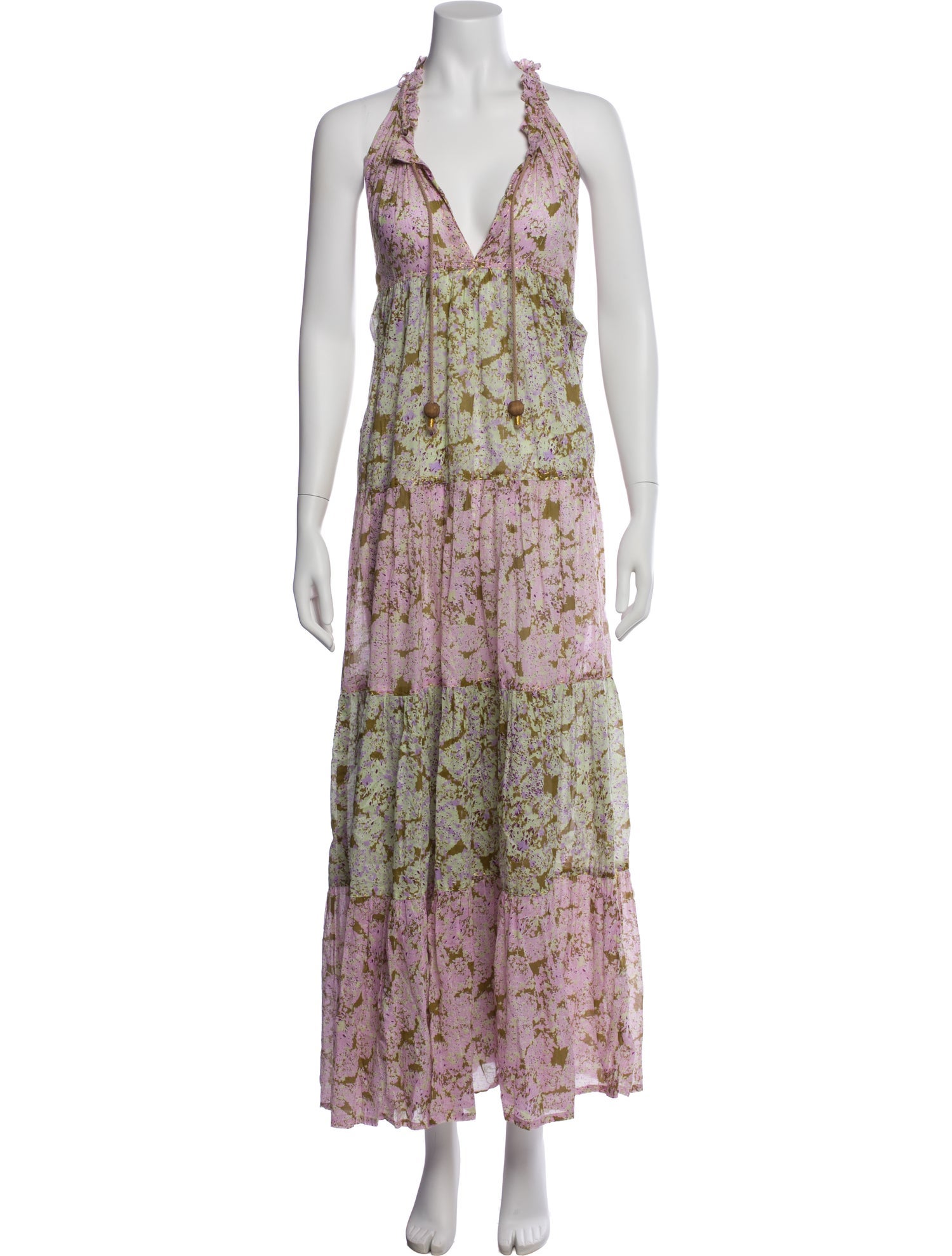 Yvonne S Floral Print Long Dress